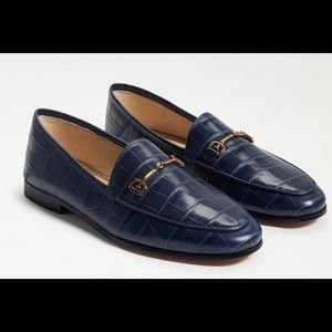Sam Edelman Loraine Baltic Navy Croco Loafers - 7.5M